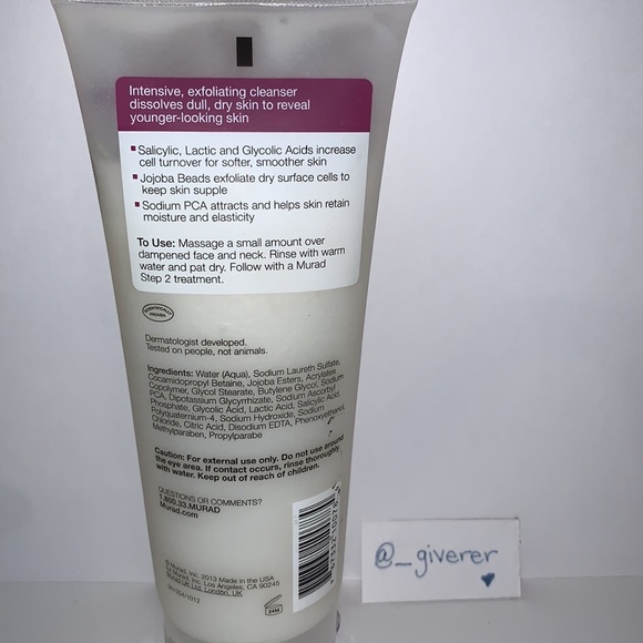AHA / BHA Exfoliating Cleanser Murad Sealed - Picture 4 of 10